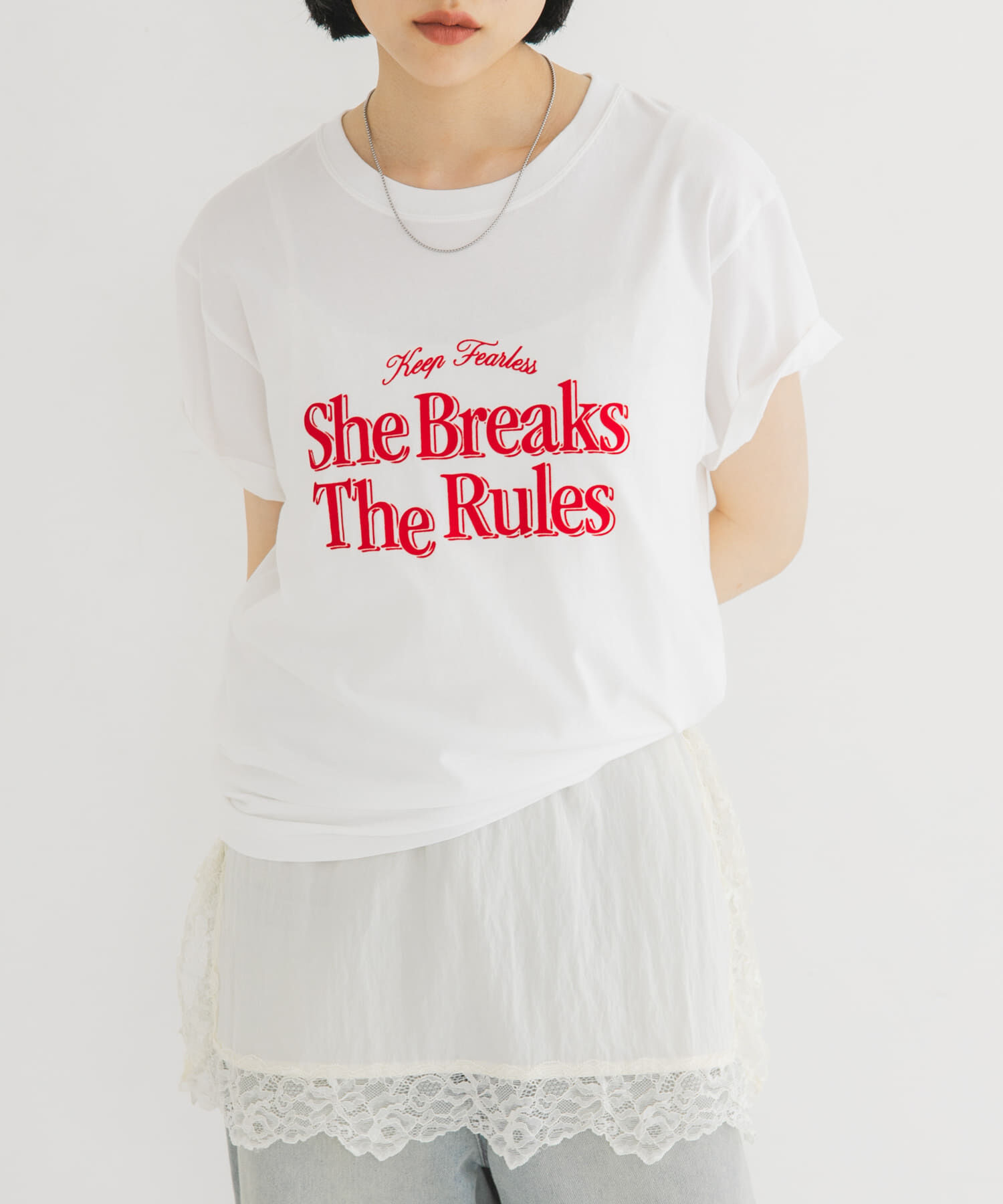  「フロッキーロゴTEE」|Tシャツ・カットソー|オフホワイト