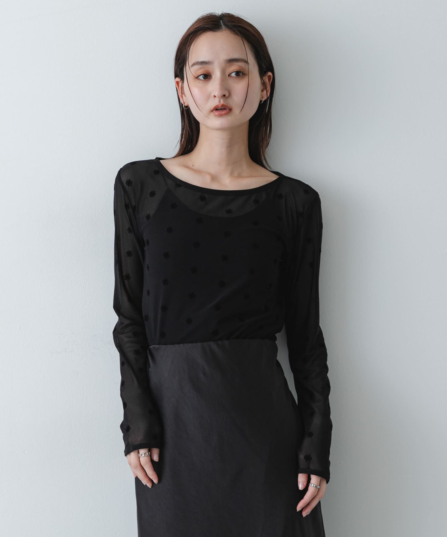 SENSE OF PLACE by URBAN RESEARCH「モチーフシアーカットトップ」|Tシャツ・カットソー|