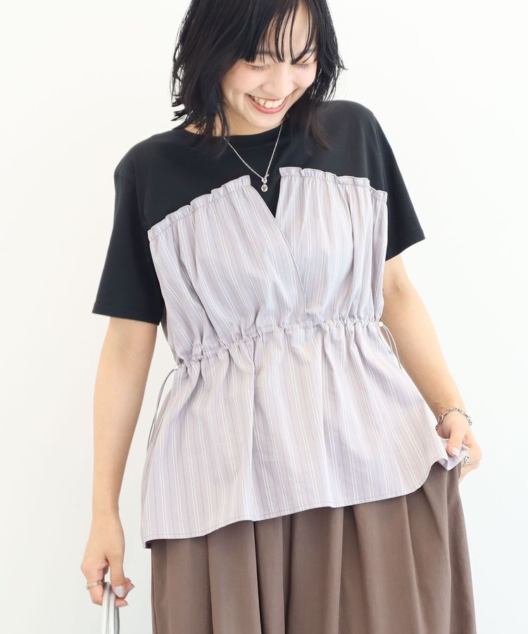Green Parks「ビスチェドッキングカットプルオーバー」|Tシャツ・カットソー|