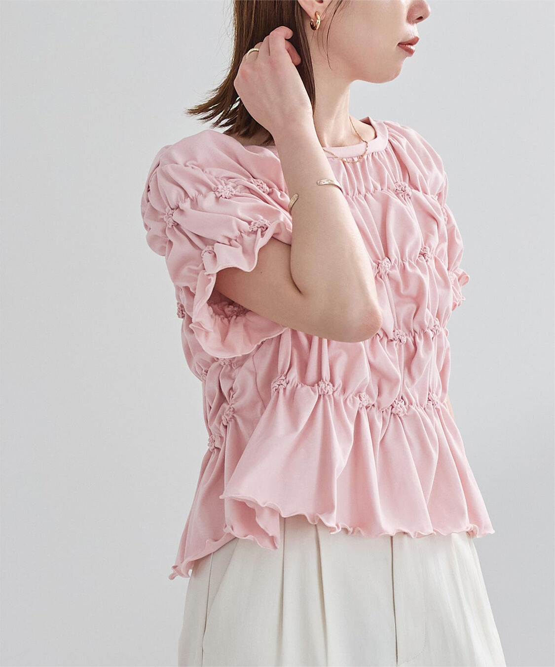 ur's「ポコポコシャーリング半袖Tシャツ」|Tシャツ・カットソー|