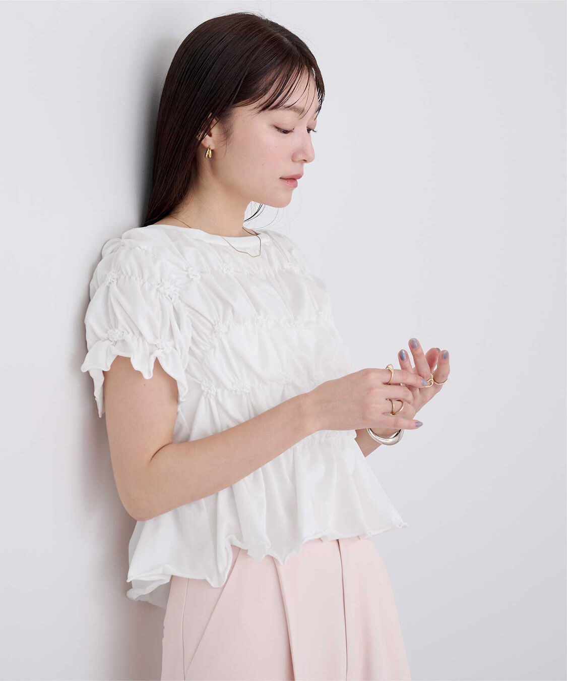 ur's「ポコポコシャーリング半袖Tシャツ」|Tシャツ・カットソー|