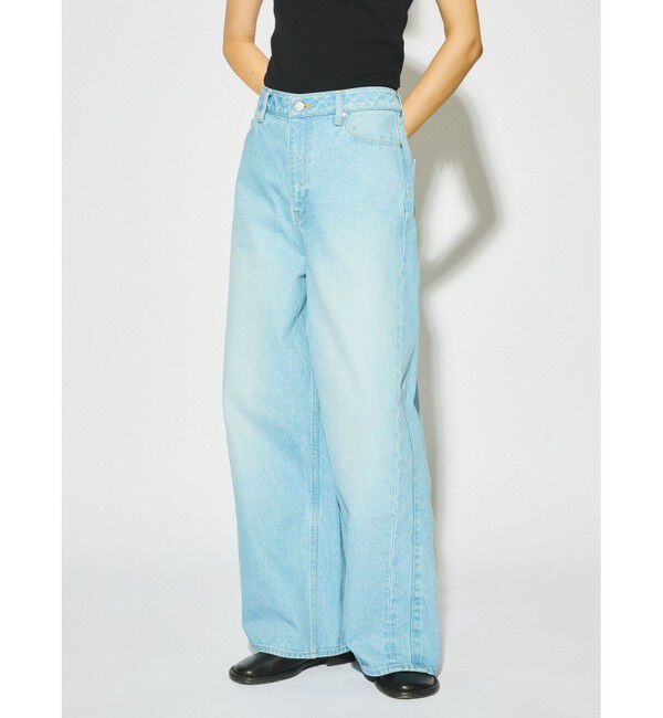 MIDIUMISOLID「MIDIUMISOLID for Ladies バレルレッグワイドデニム」|デニム|