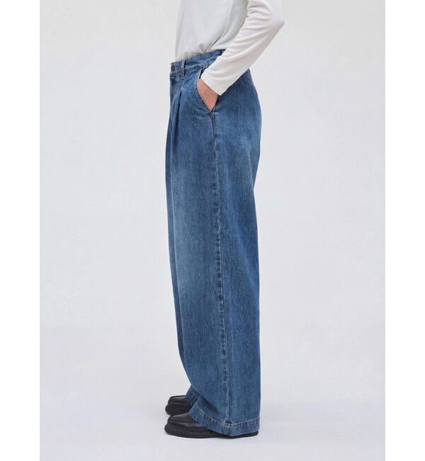 mizuiro ind「mizuiro ind ワイドデニムスラックス」|その他|