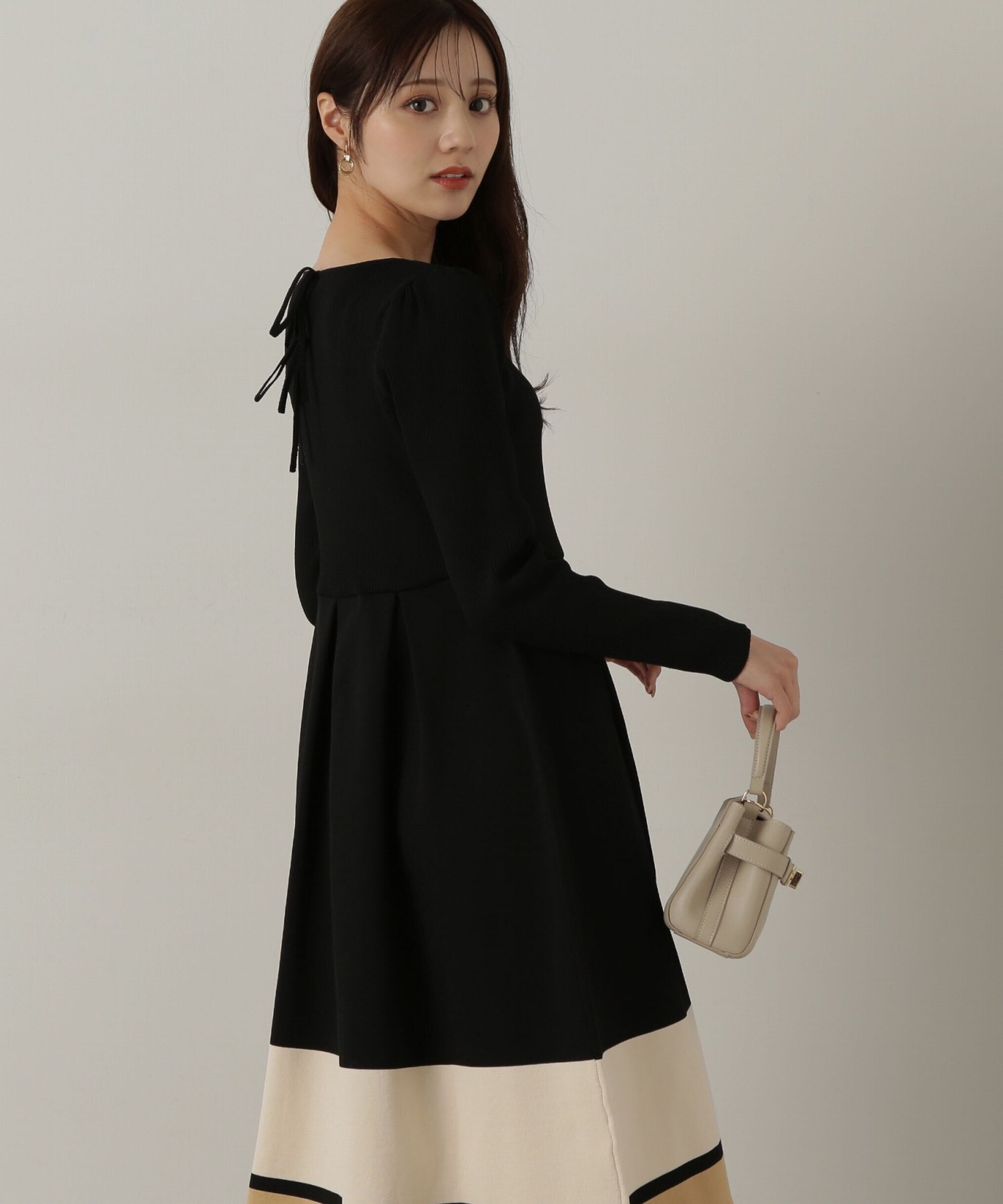 PROPORTION BODY DRESSING「バックリボンニットワンピース」|ワンピース|