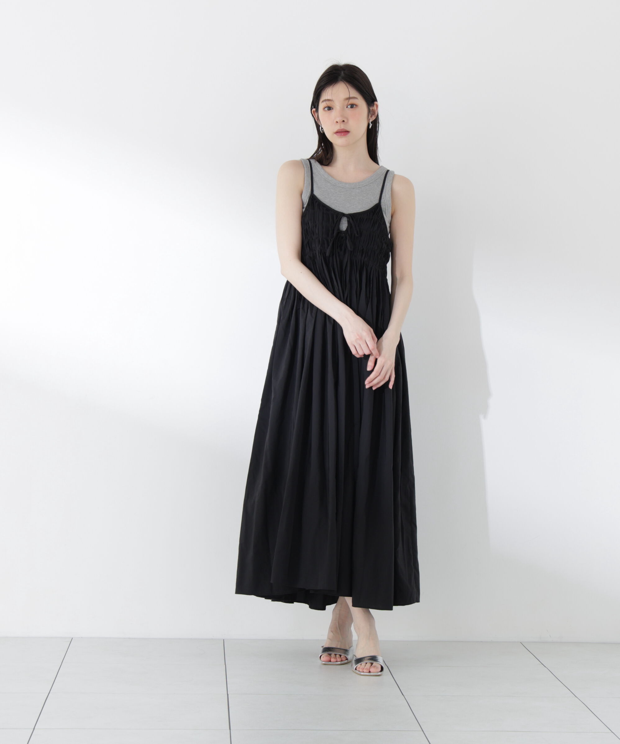 PROPORTION BODY DRESSING「〈a/mie〉タックキャミワンピース26SS」|ワンピース|