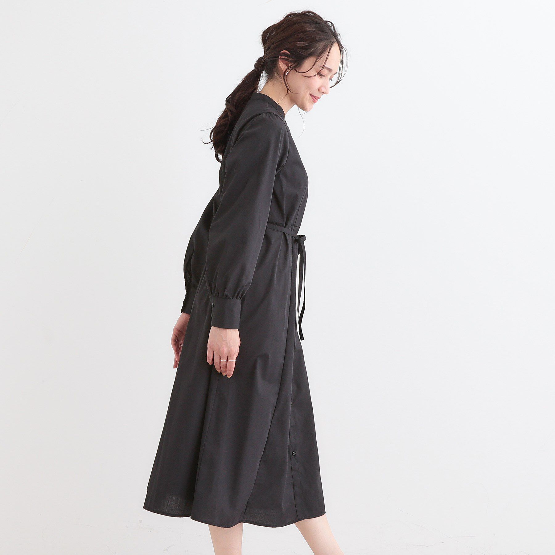 SHOO･LA･RUE「【洗える/S-LL】エレガントさとリラックス感を両立したシャツワンピース」|ワンピース|