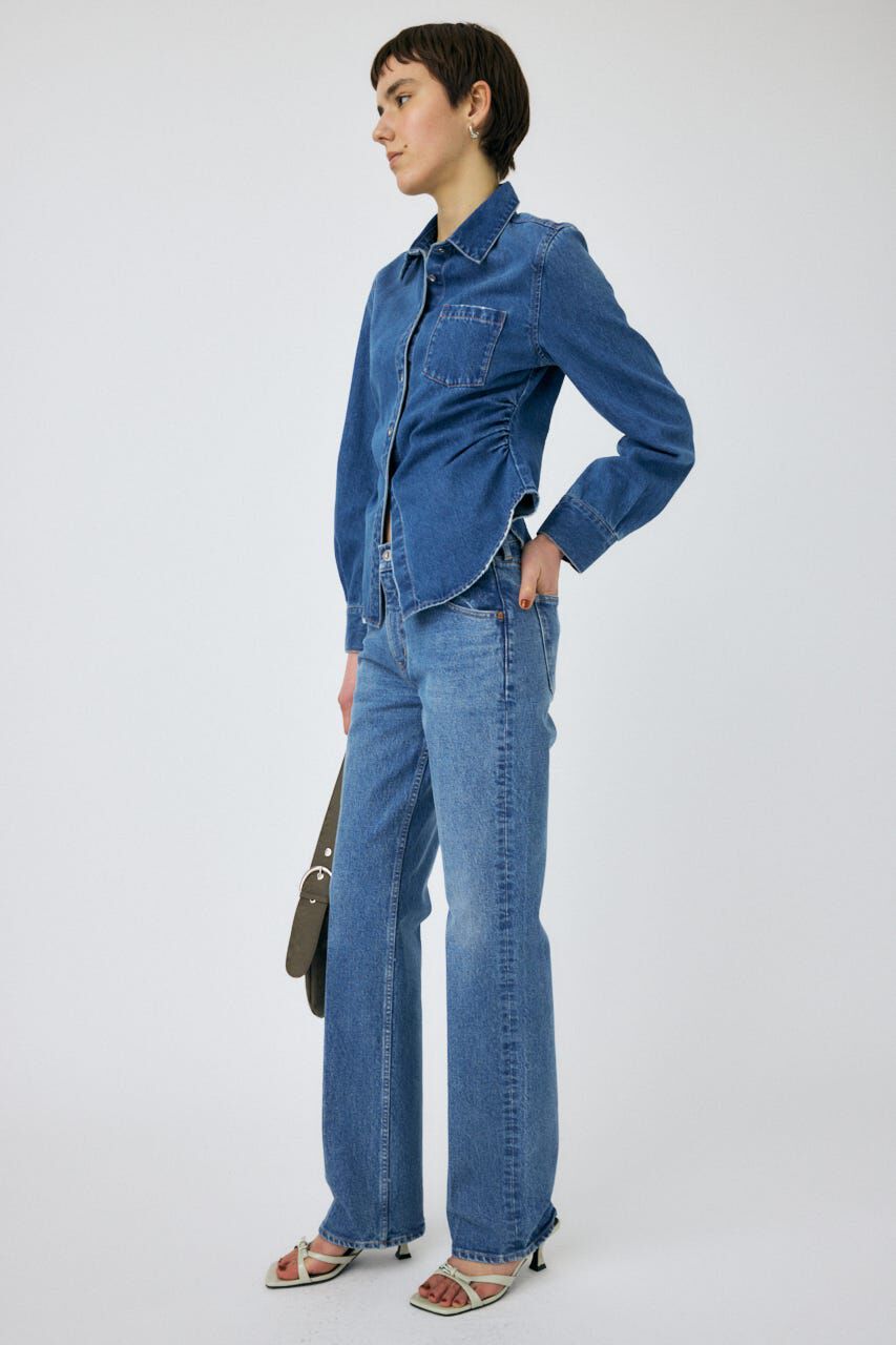 MOUSSY「WAIST FIT デニムシャツ」|シャツ・ブラウス|