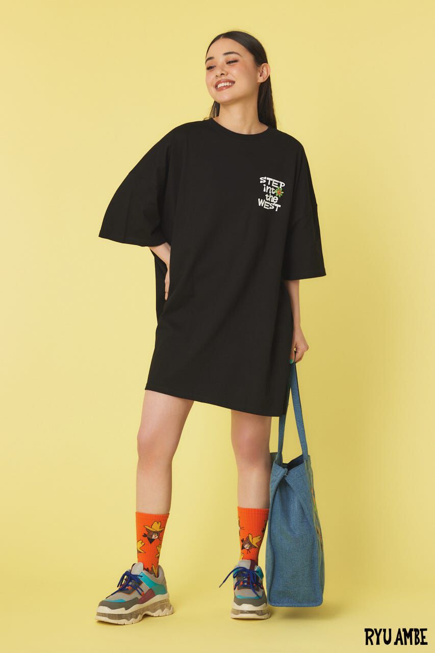 RODEO CROWNS「(Ryu Ambe)SITW Tワンピース」|ワンピース|BLK