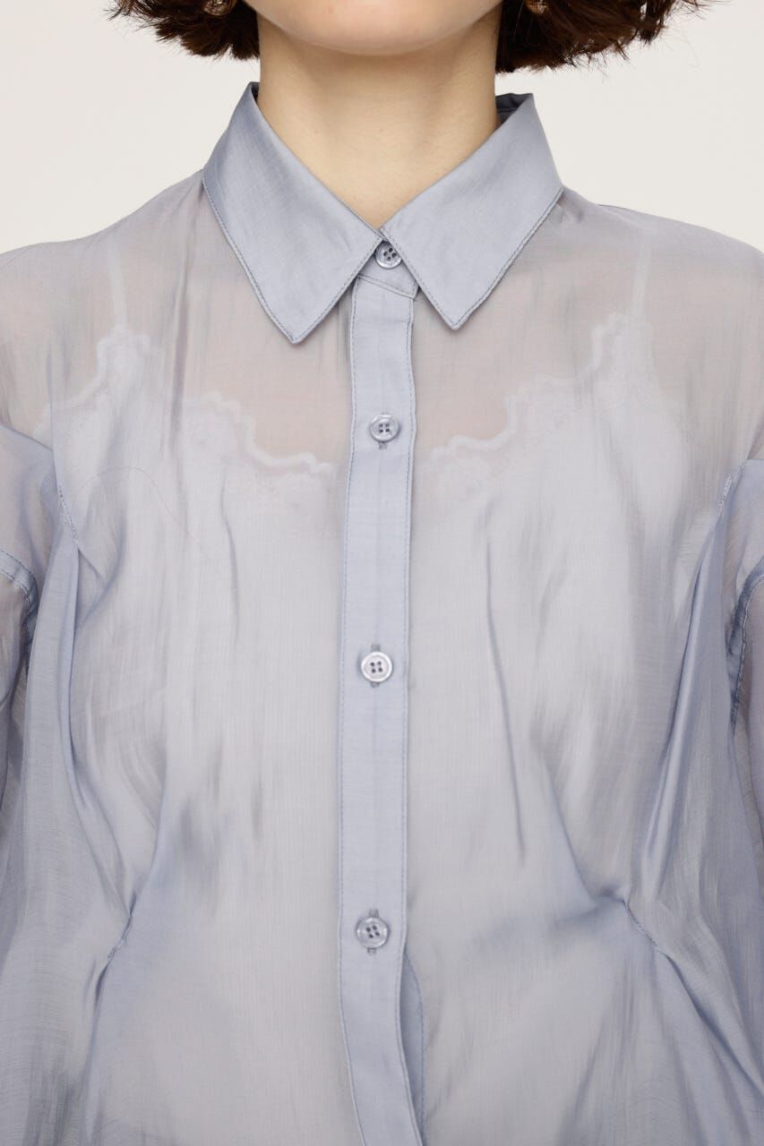 SLY「SHEER TUCKED シャツ」|シャツ・ブラウス|