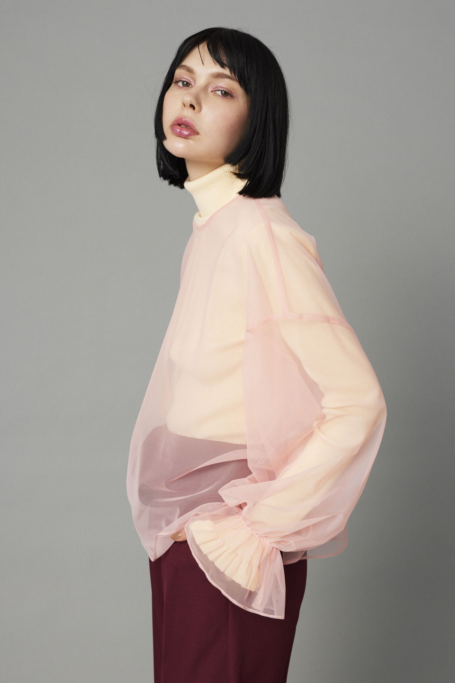 HeRIN.CYE「Tulle blouse」|シャツ・ブラウス|