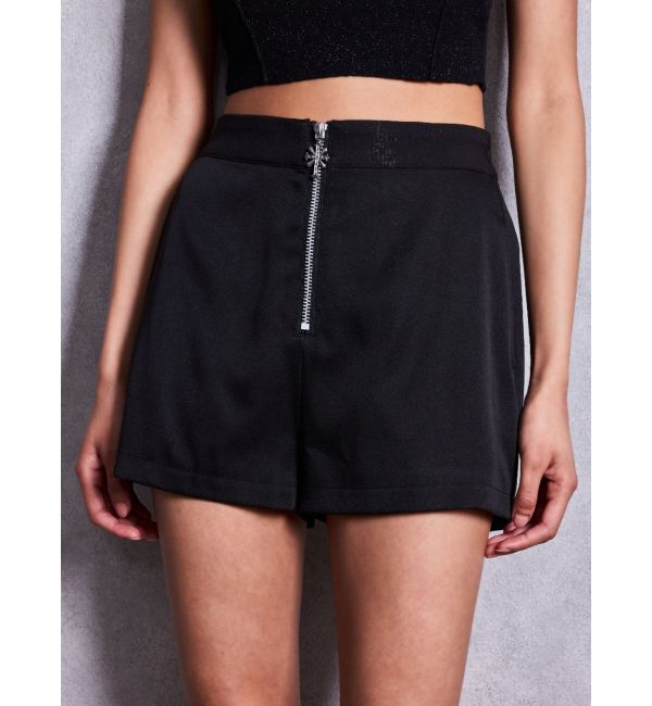 GYDA「sacred edge cross front ZIPショートパンツ」|その他|ブラック