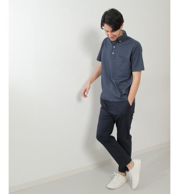 IKKA LOUNGE「ドライラックスボタンダウンポロシャツ」|Tシャツ・カットソー|