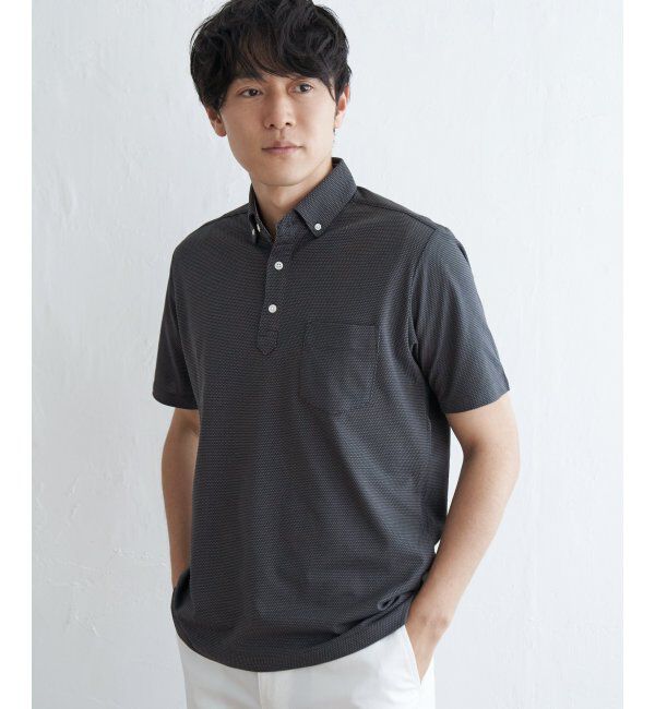 IKKA LOUNGE「ドライラックスボタンダウンポロシャツ」|Tシャツ・カットソー|