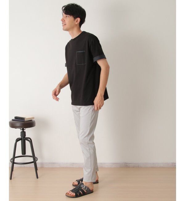 ikka「プリントMIXポケットTシャツ」|Tシャツ・カットソー|