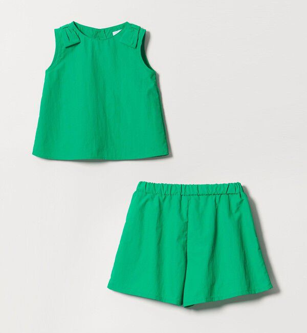 UNITED ARROWS green label relaxing「【スタメンシリーズ】タッサー リボン デザイン セット アップ / キッズ 100cm-160cm」|ワンピース|