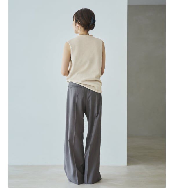 Plage「《予約》WO/TA flap パンツ」|スラックス|