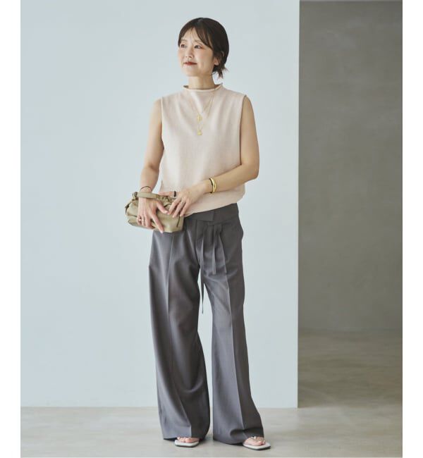 Plage「《予約》WO/TA flap パンツ」|スラックス|