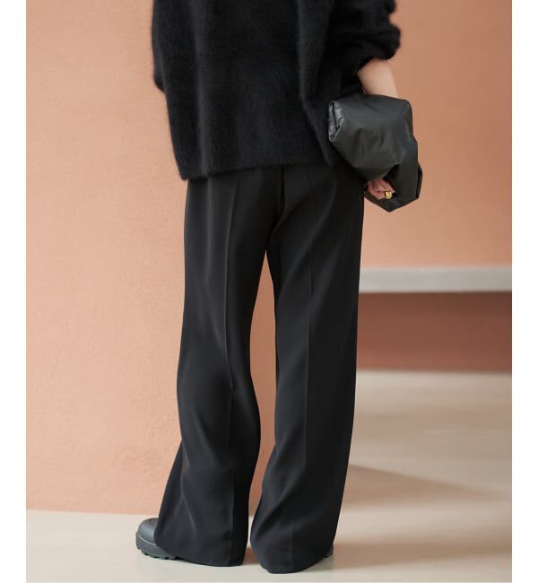 Plage「《WEB限定追加予約》washable straight パンツ 7」|スラックス|
