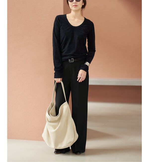 Plage「《WEB限定追加予約》washable straight パンツ 7」|スラックス|