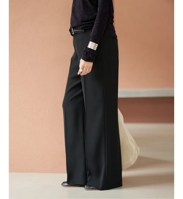 Plage「《WEB限定追加予約》washable straight パンツ 7」|スラックス|