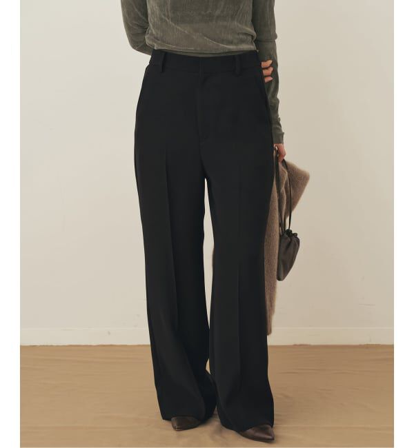 Plage「《WEB限定追加予約》washable straight パンツ 7」|スラックス|