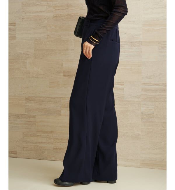 Plage「《WEB限定追加予約》washable straight パンツ 7」|スラックス|