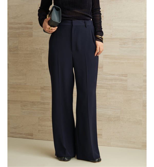 Plage「《WEB限定追加予約》washable straight パンツ 7」|スラックス|