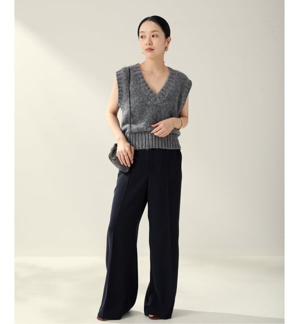 Plage「《WEB限定追加予約》washable straight パンツ 7」|スラックス|