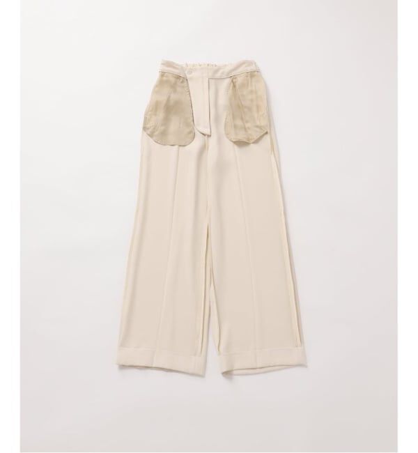 Plage「《WEB限定追加予約》washable straight パンツ 7」|スラックス|