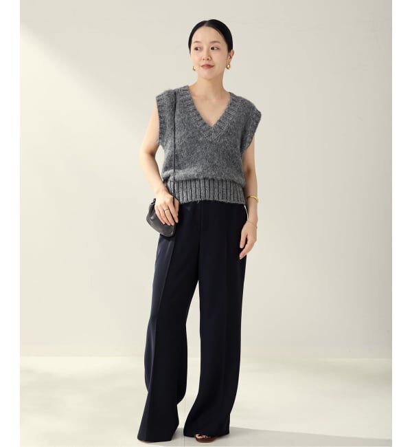 Plage「《WEB限定追加予約》washable straight パンツ 7」|スラックス|