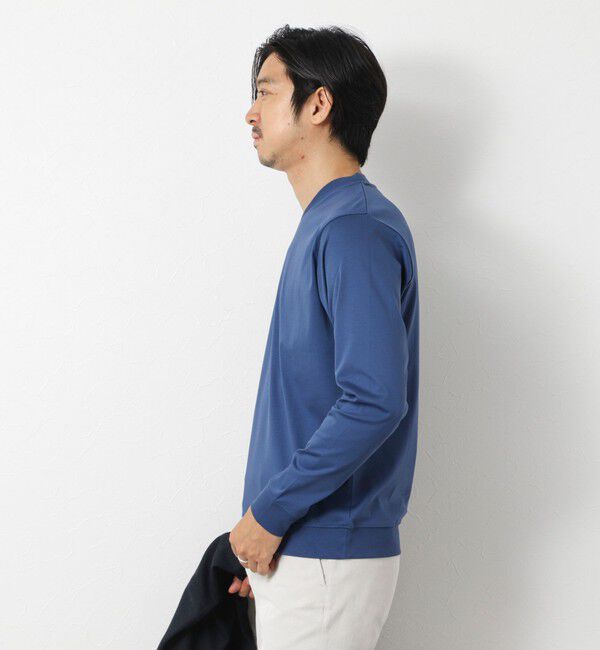 NOLLEY'S goodman「《ビジカジ対応》シルケットスムースドレスL/S V Tシャツ 25AW」|Tシャツ・カットソー|