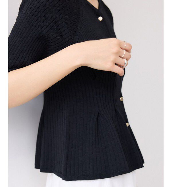 VIS「【再入荷】ウエストタックカーディガン/イージーケア」|カーディガン|