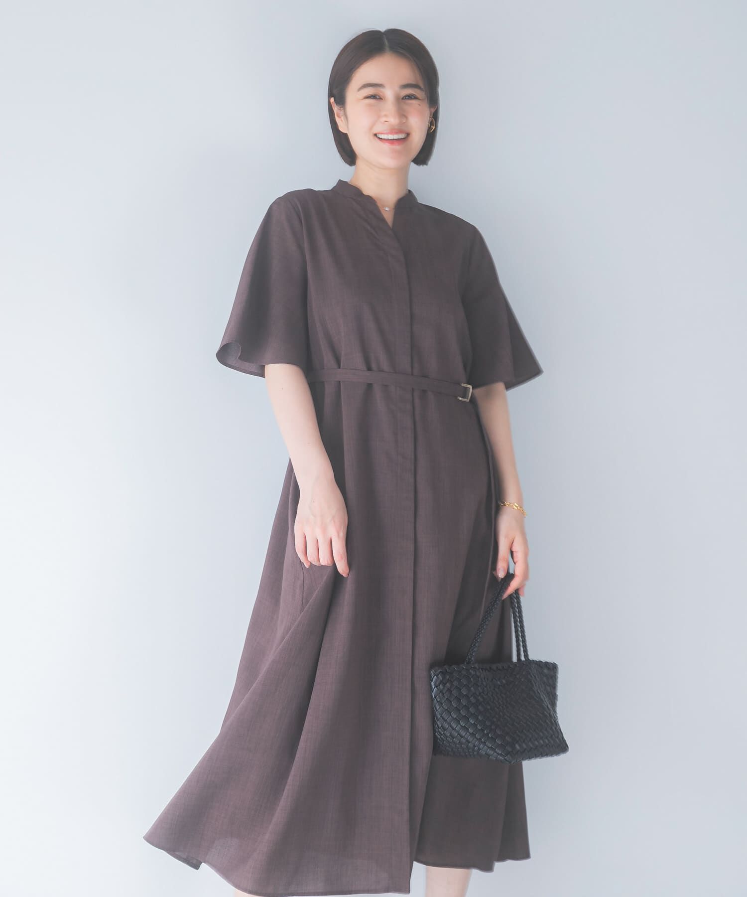 URBAN RESEARCH ROSSO「ウォッシャブルフレアスリーブワンピース」|ワンピース|