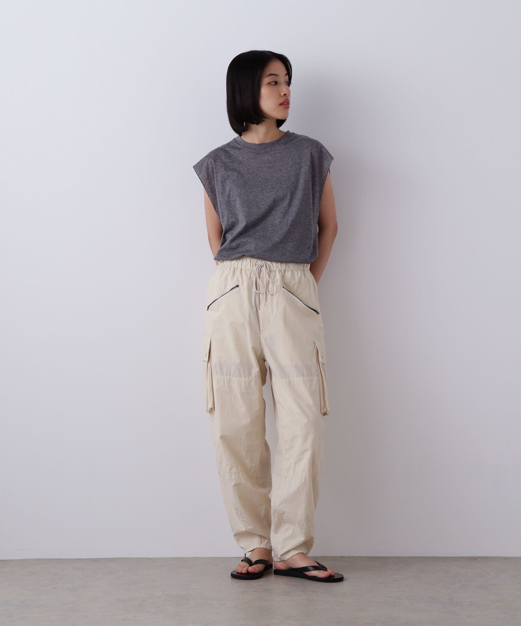 YLEVE 「YLEVE / COTTON SHEER JERSEY SLEEVELESS」|Tシャツ・カットソー|