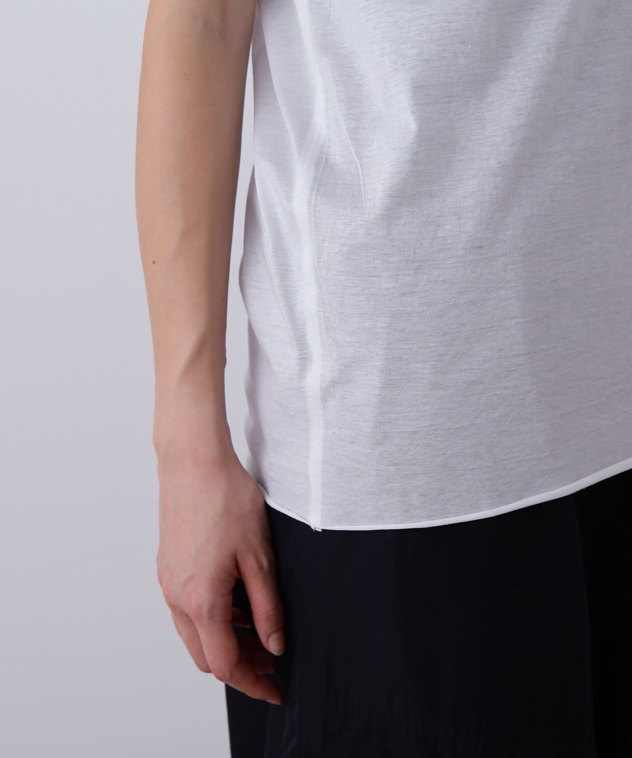 YLEVE 「YLEVE / COTTON SHEER JERSEY SLEEVELESS」|Tシャツ・カットソー|