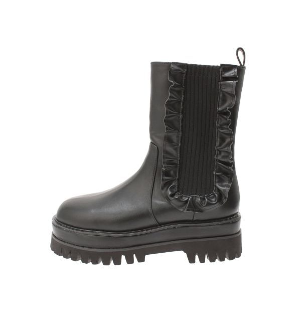 CALNAMUR「SIDE GORE FRILL SHORT BOOTS/サイドゴアフリルショートブーツ」|その他|