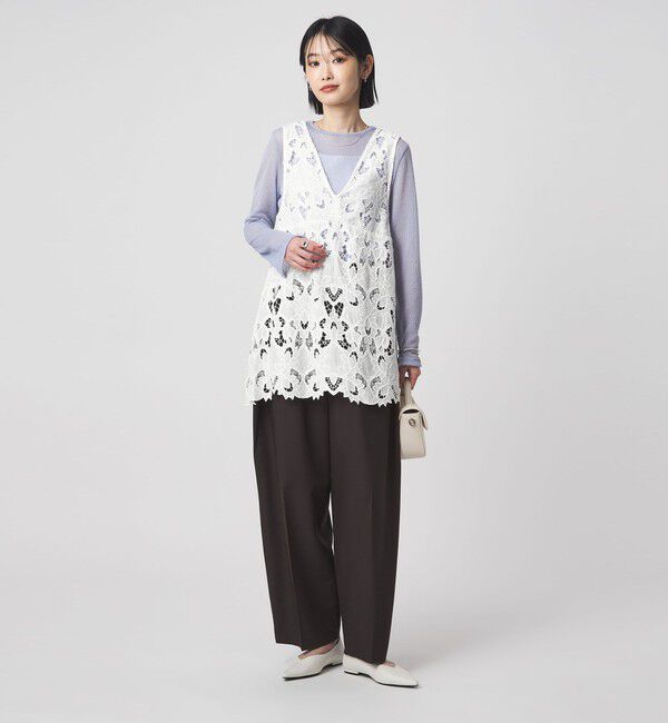 UNITED ARROWS green label relaxing「レース ノースリーブ ブラウス」|シャツ・ブラウス|