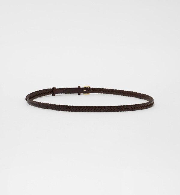 UNITED ARROWS green label relaxing「レザー ナロー メッシュベルト」|ベルト|