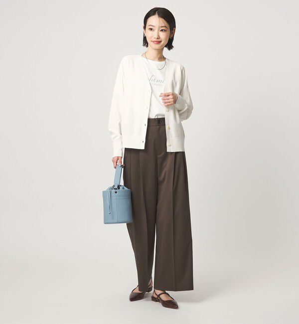 UNITED ARROWS green label relaxing「HIYOKE Vネック ニット カーディガン マシンウォッシャブル 接触冷感 UVカット 遮熱」|カーディガン|