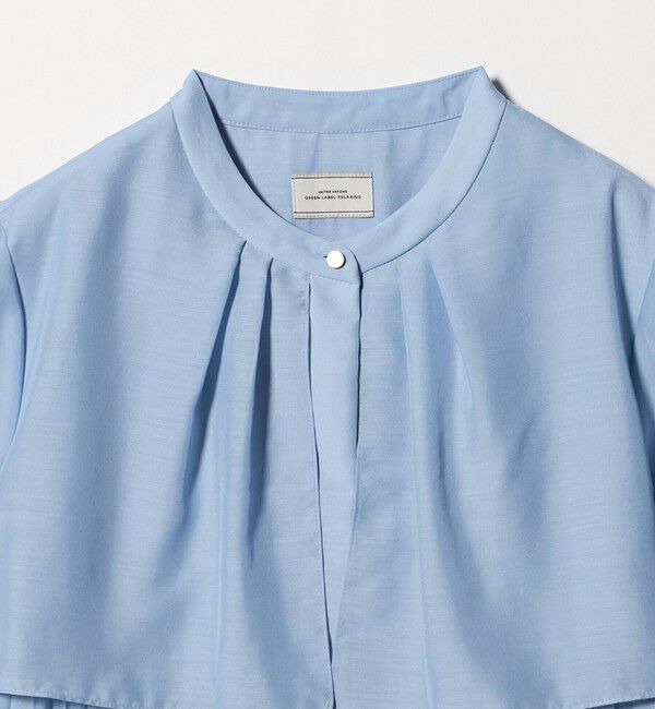 UNITED ARROWS green label relaxing「ヨーク プリーツ ショートスリーブ ブラウス」|シャツ・ブラウス|