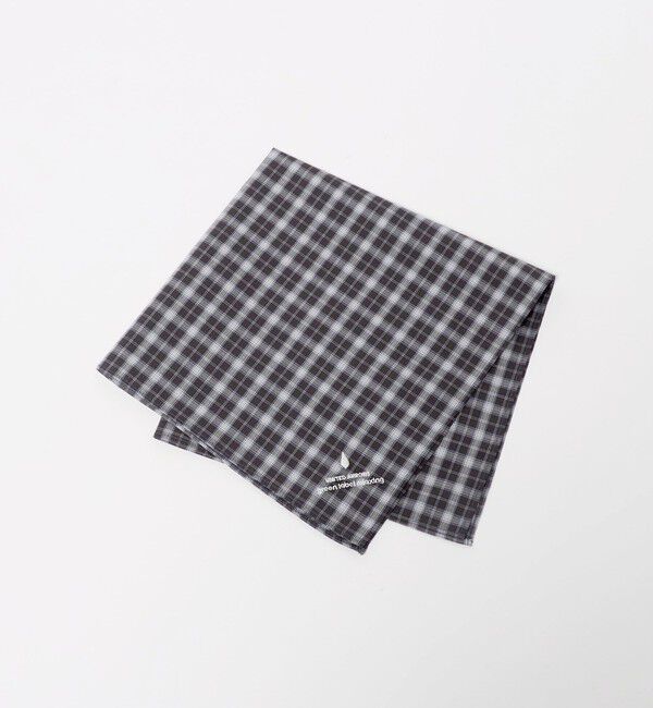 UNITED ARROWS green label relaxing「GLR ファイン エンブロイダリー 刺しゅう ハンカチ」|ハンカチ|BLACK