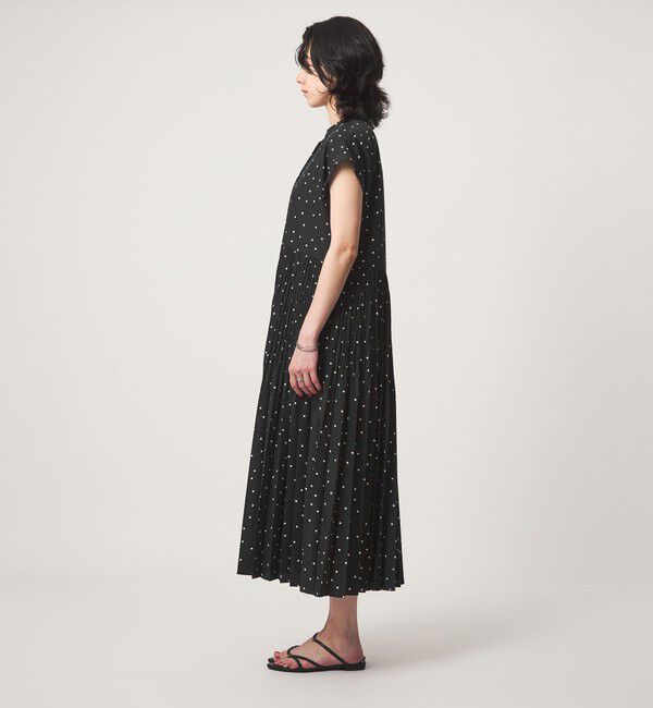 UNITED ARROWS green label relaxing「【結論シリーズ】全方位映えプリーツワンピ ドット［size SHORT/TALLあり］」|ワンピース|
