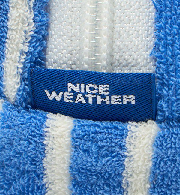 NICE WEATHER「＜NICE WEATHER＞パイルストライプポーチ M」|ポーチ|