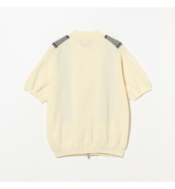 BEAMS PLUS「Zip Knit Polo Stripe」|ポロシャツ|
