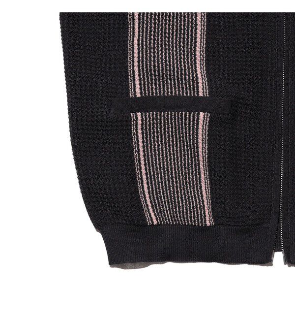 BEAMS PLUS「Zip Knit Polo Stripe」|ポロシャツ|