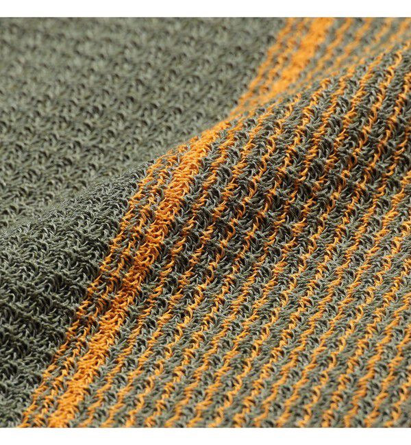BEAMS PLUS「Zip Knit Polo Stripe」|ポロシャツ|
