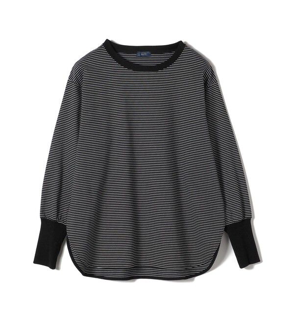 SHIPS for women「ロング リブ スリーブ カットソー  ボーダー / ソリッド」|Tシャツ・カットソー|