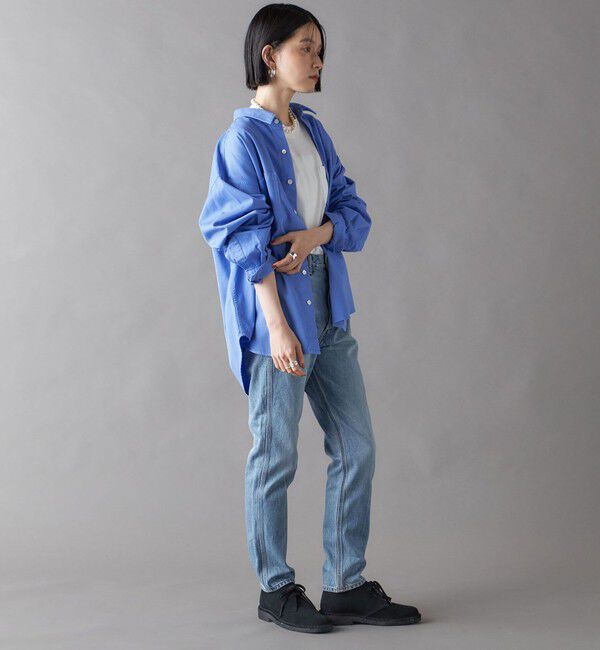 SHIPS for women「SHIPS NINE CASE:ナロー デニム（ブルー）」|デニム|
