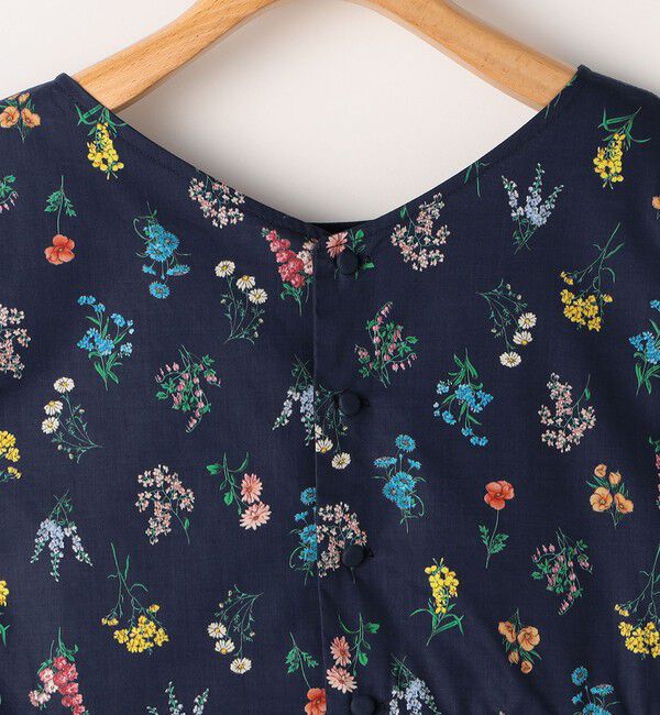 SHIPS KIDS「SHIPS KIDS:140～150cm / フラワー ノースリーブ ワンピース」|ワンピース|