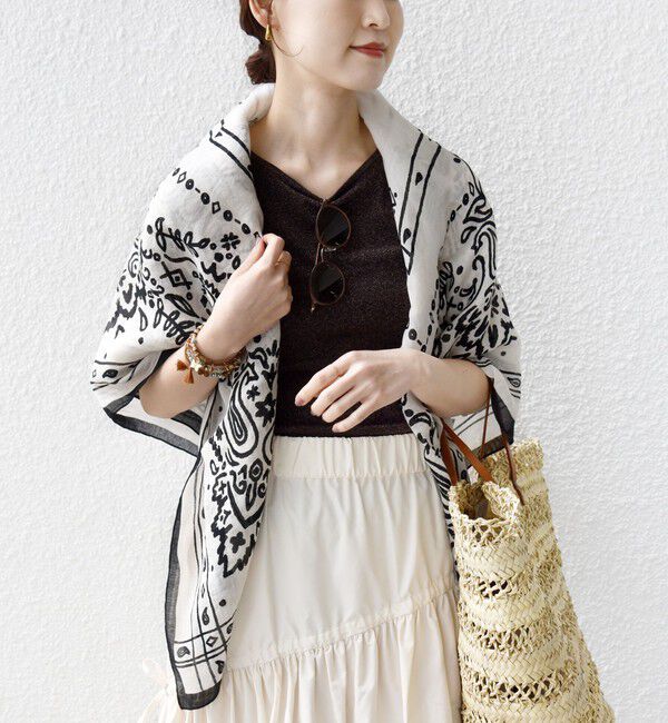 SHIPS for women「manipuri: 120*120 STOLE」|ストール|